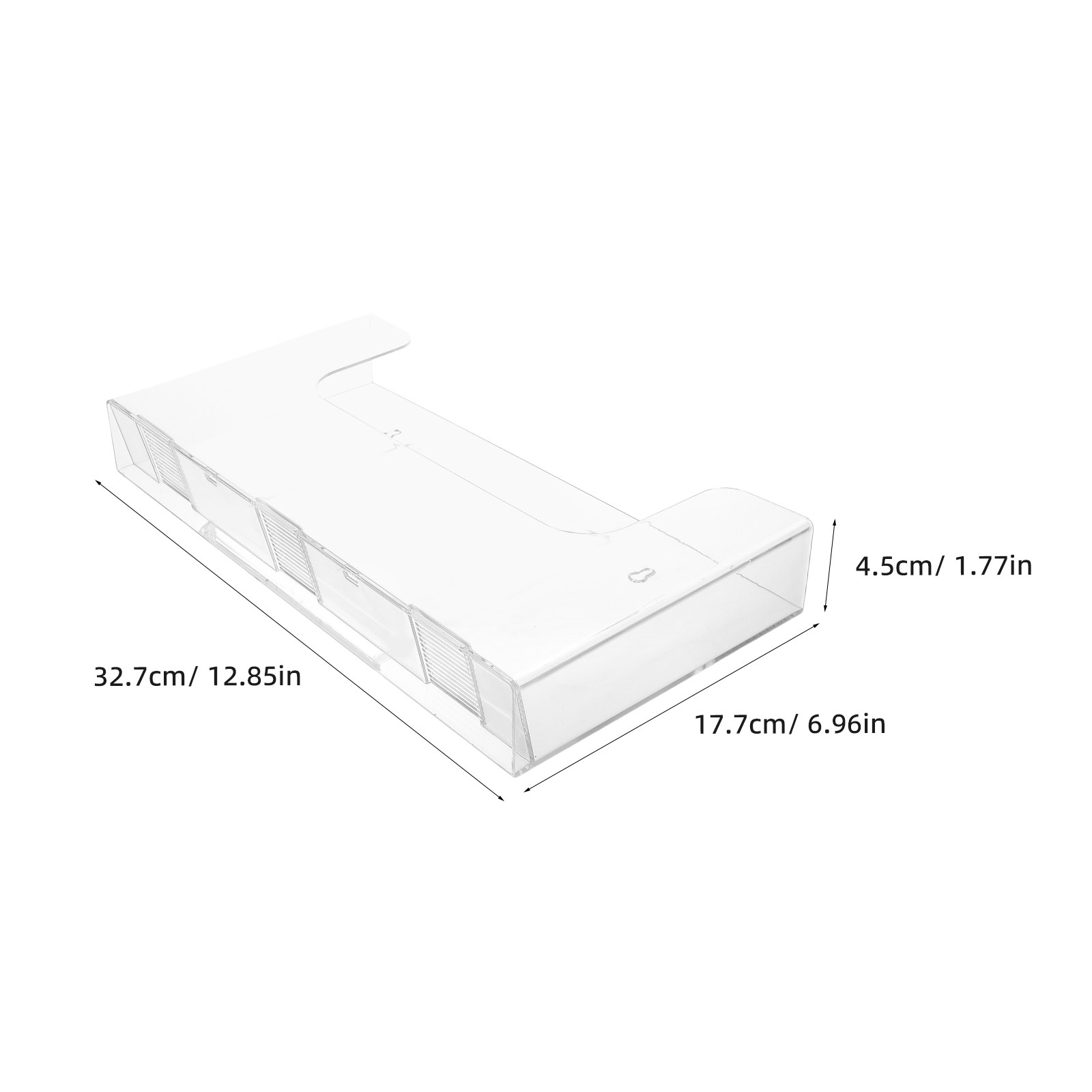2Pcs Acrylic Wall Mounted File - Magazine Holder Rack 评论和价格