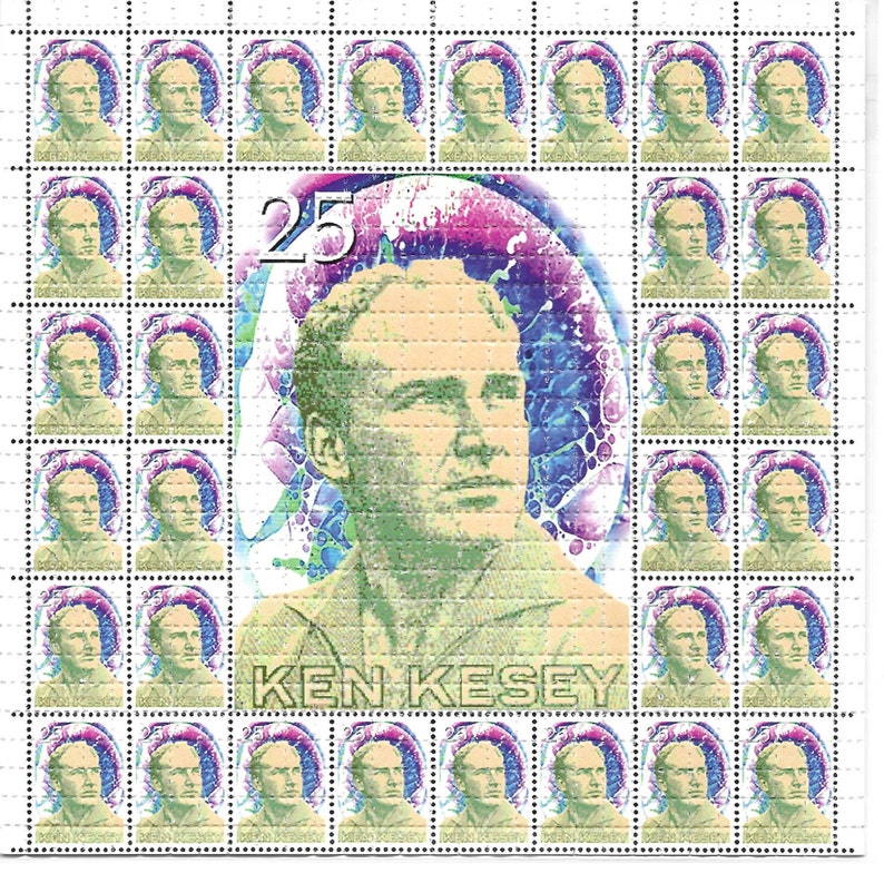 Kesey Stamps Psychedelic LSD A - Ink Blotter Paper 评论和价格