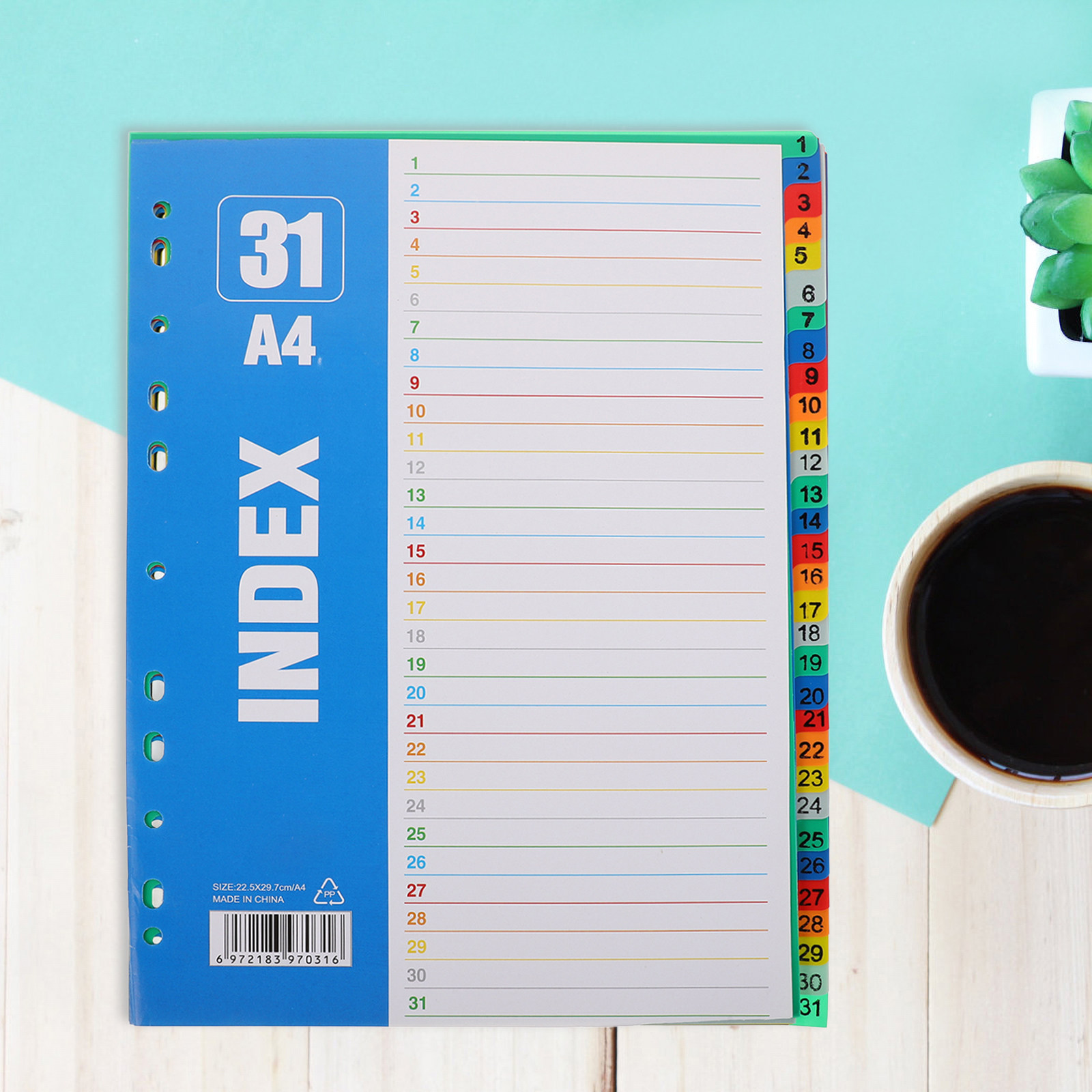 1Set A4 11-Hole Plastic Index  - Tab Divider A4 评论和价格
