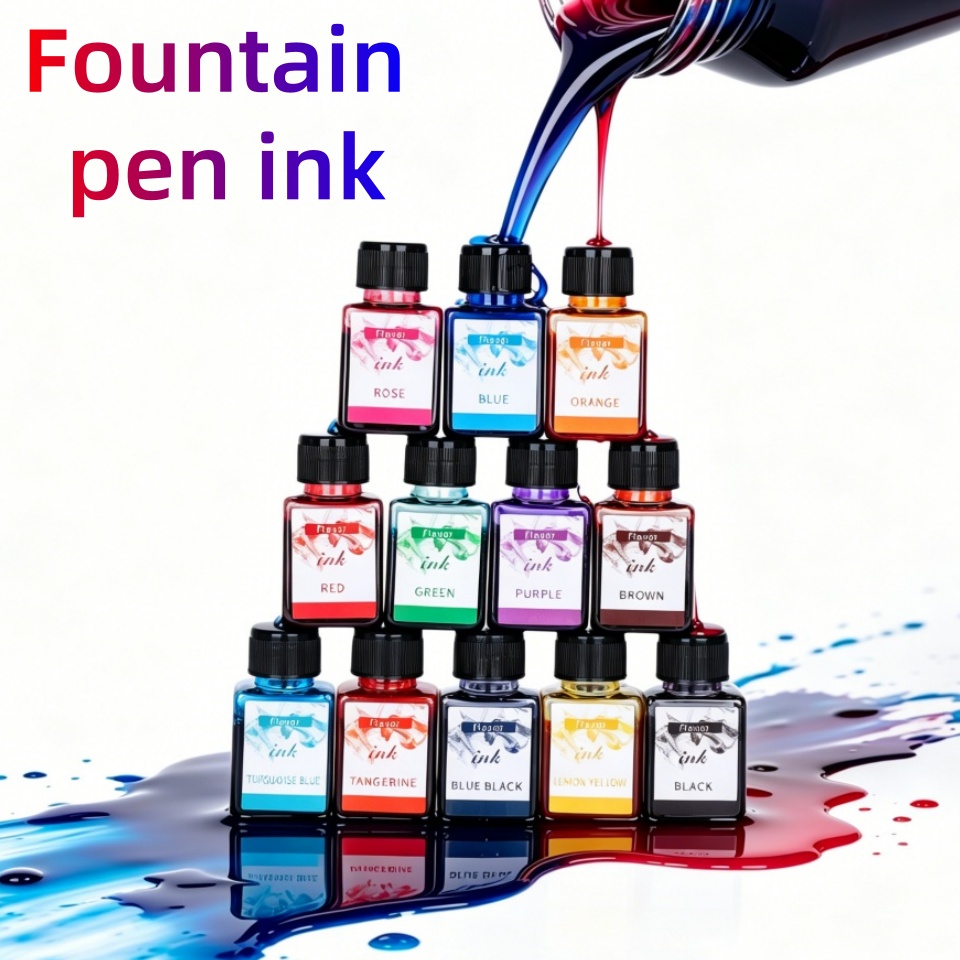 12-Colors Fountain Pen Ink, 25 - Fountain Pen Bottled Ink 评论和价格