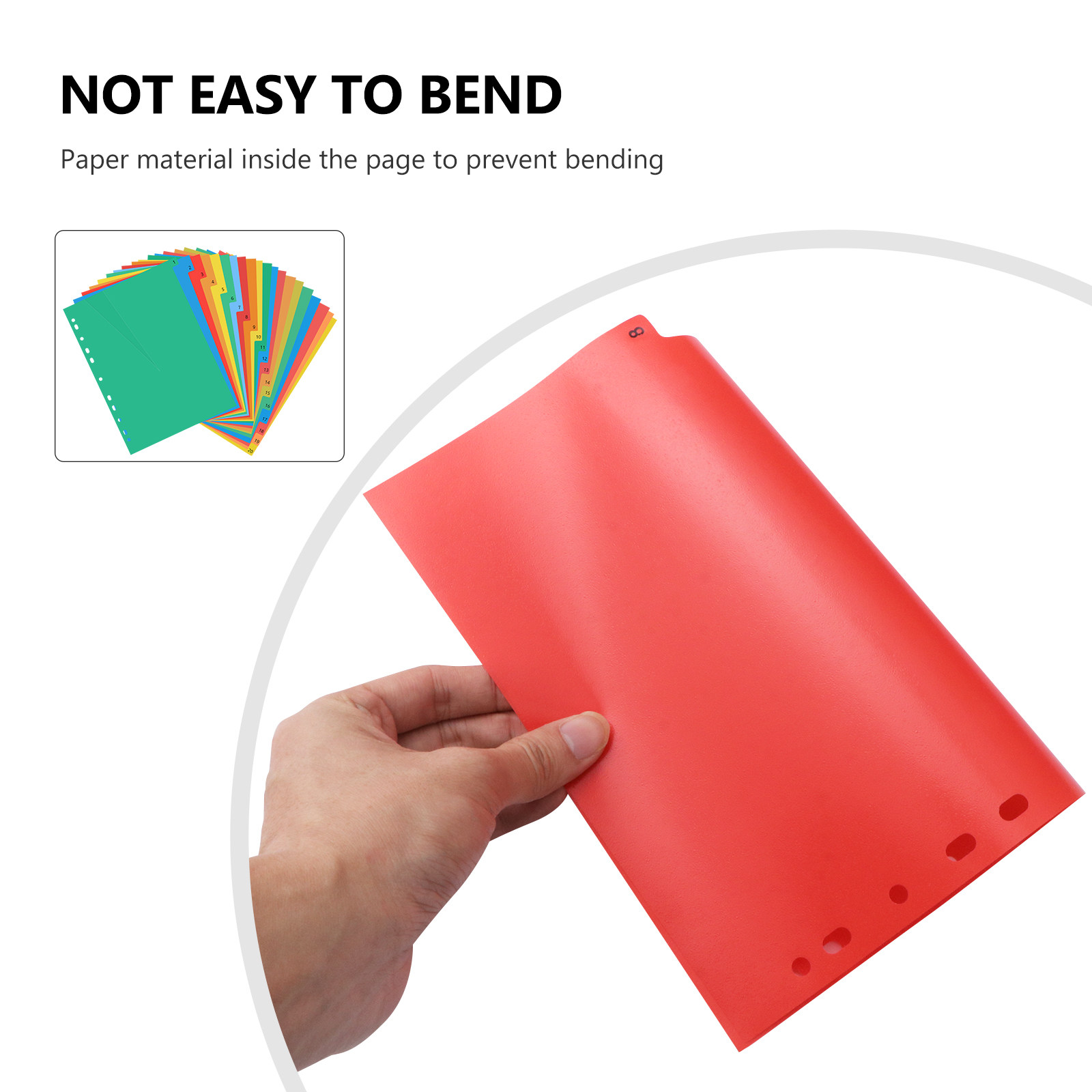 A4 Colorful Plastic Classified - Tab Divider A4 评论和价格