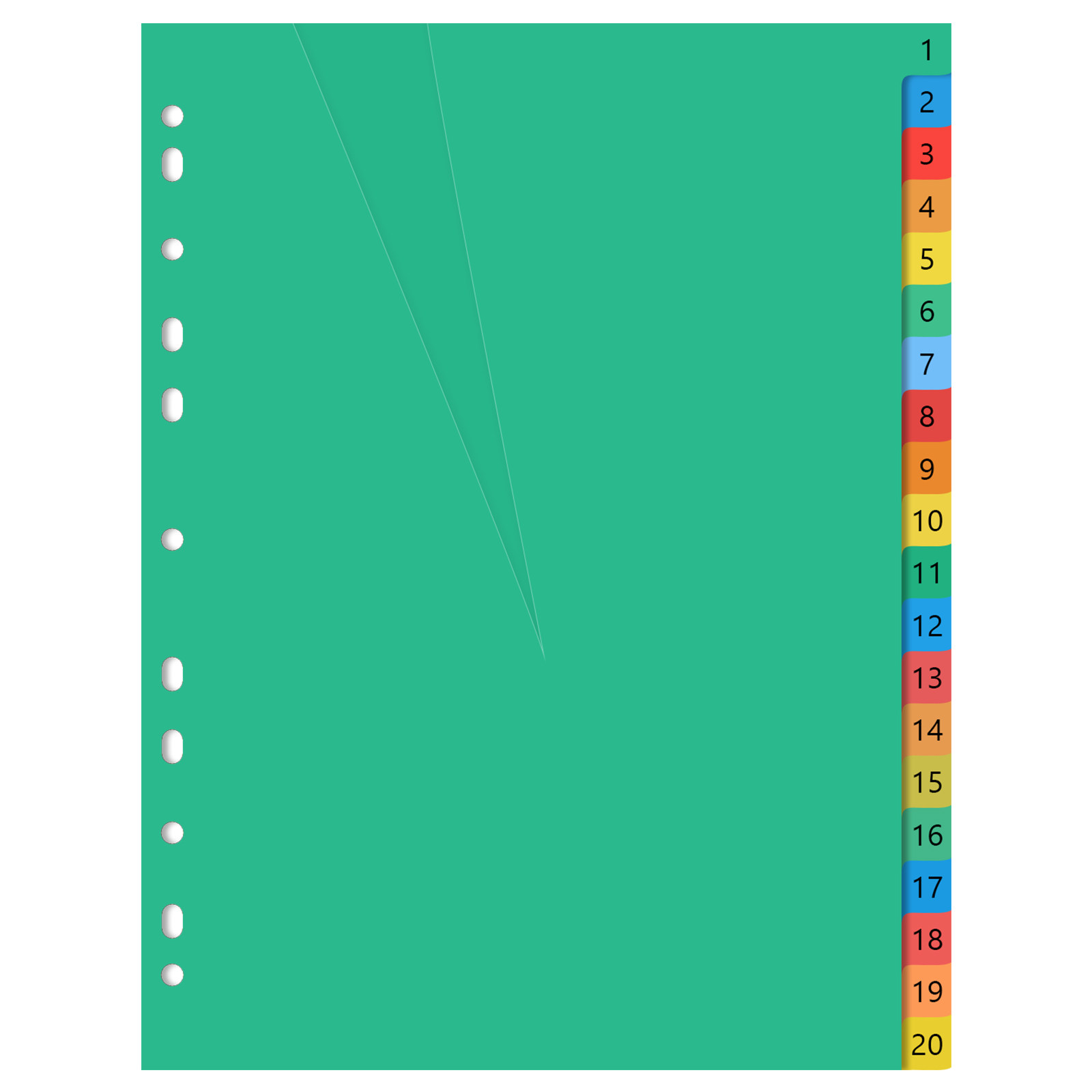 A4 Colorful Plastic Classified - Tab Divider A4 评论和价格