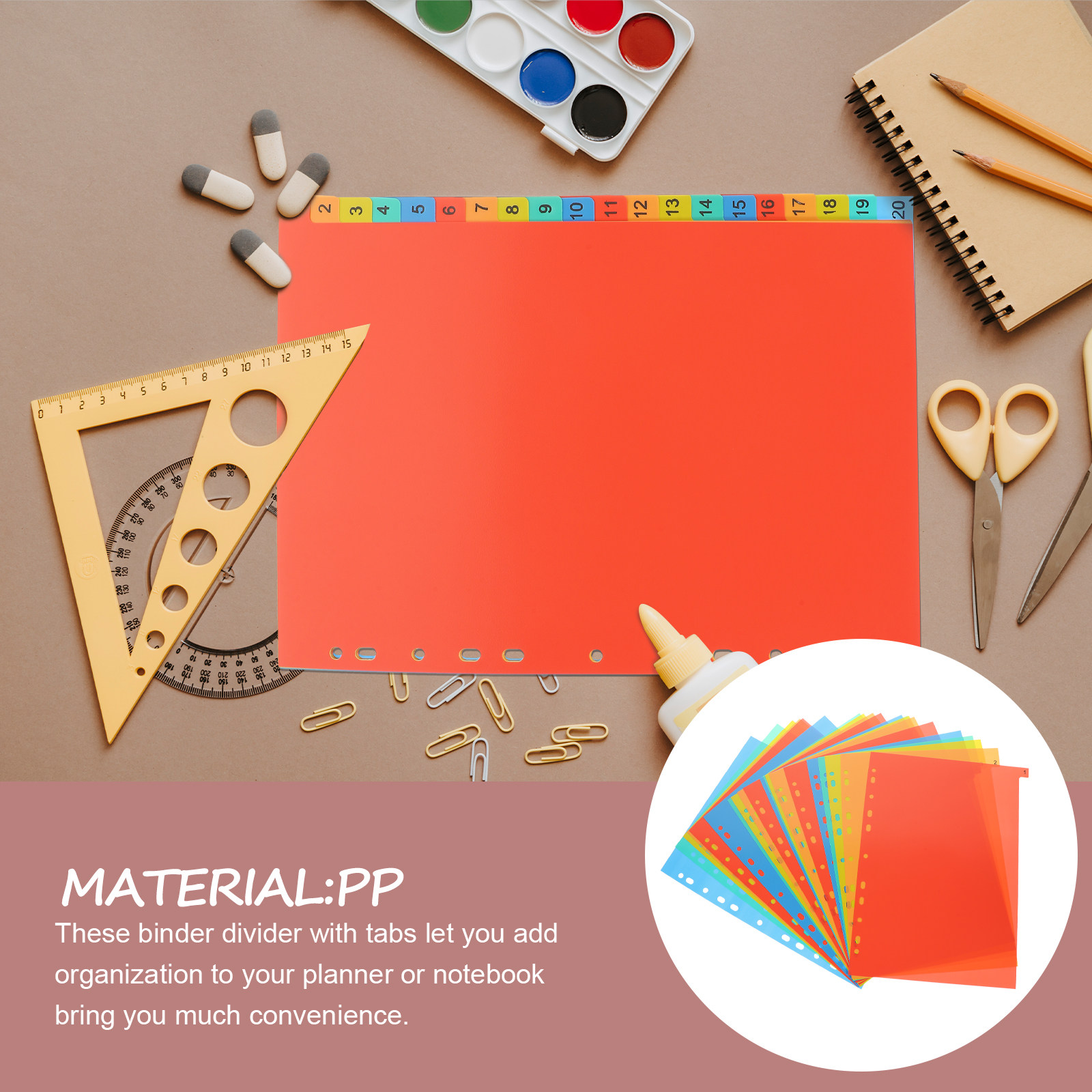 20Sheets A4 Tabbed Binder Divi - Tab Divider A4 评论和价格