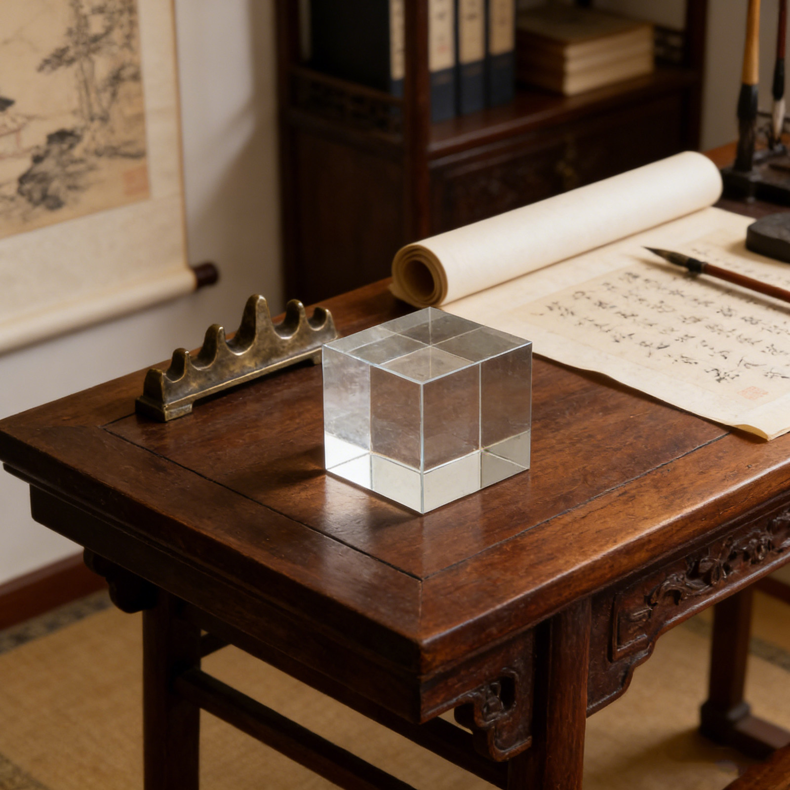 Square Crystal Paperweight Cle - Book Weight Glass 评论和价格