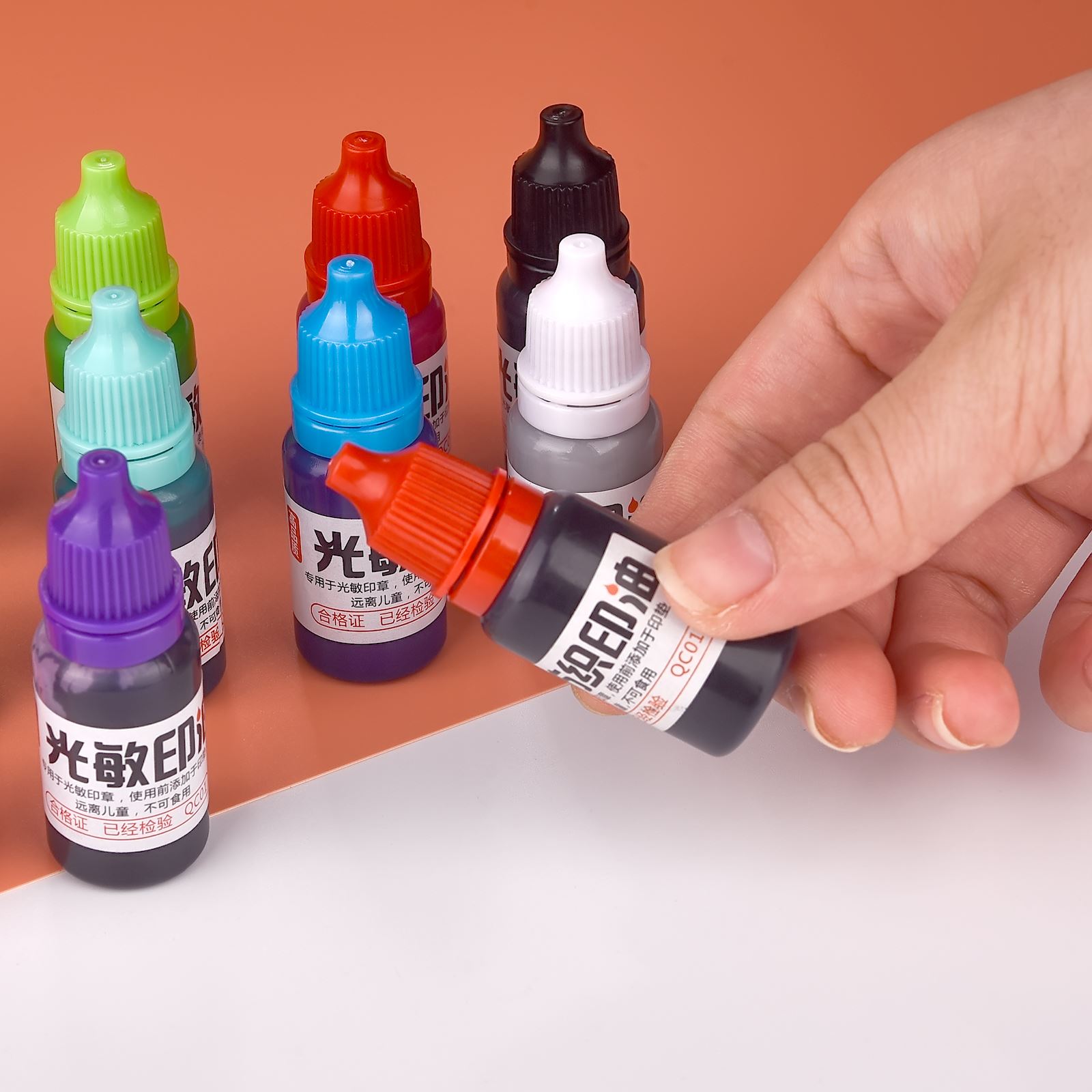 10ml Refill Ink 13 Color Rubbe - Rubber Date Stamp 评论和价格